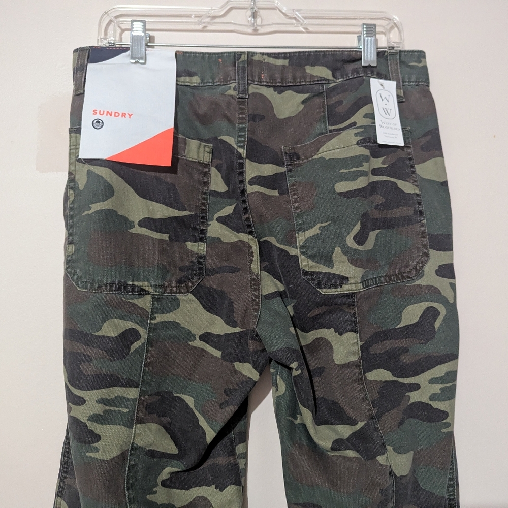 Sundry Camo Pants Utility Joggers Camouflage Dusk Size 29 New With Tags! - Picture 7 of 16